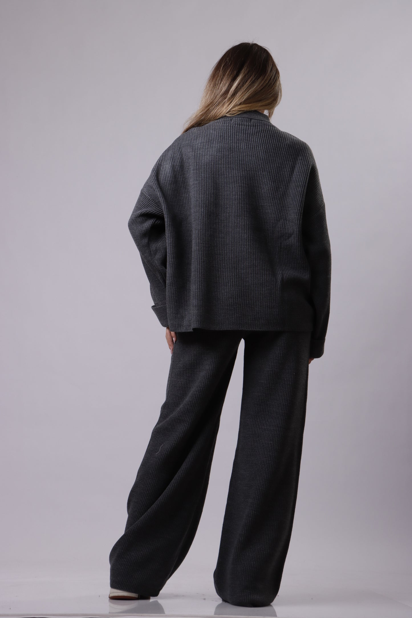 Turtle neck wool set