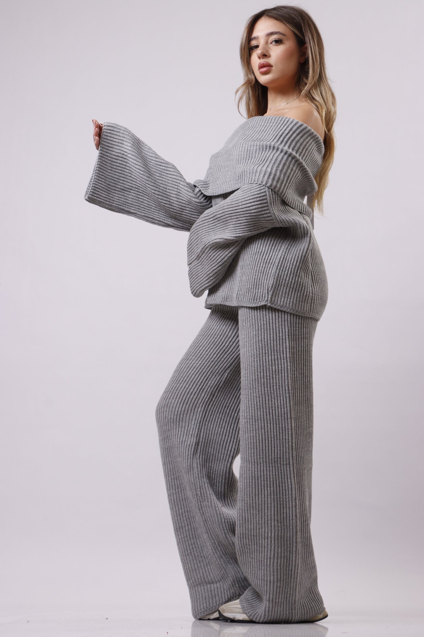 Off shoulder wool set