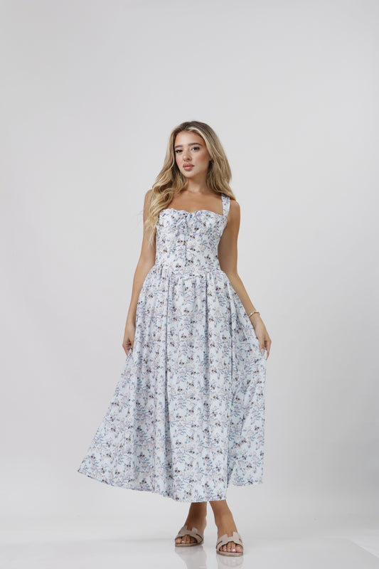 Bee floral dress