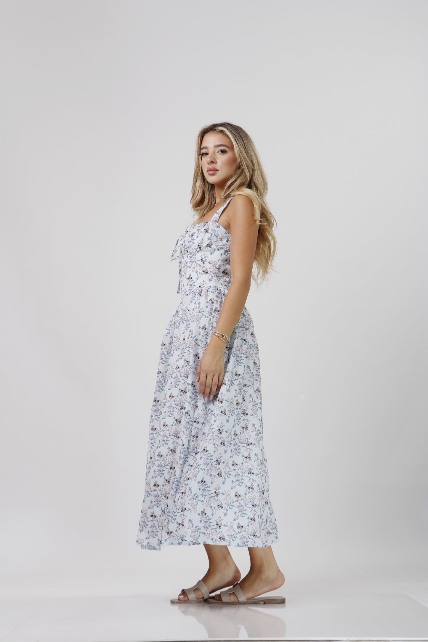 Bee floral dress