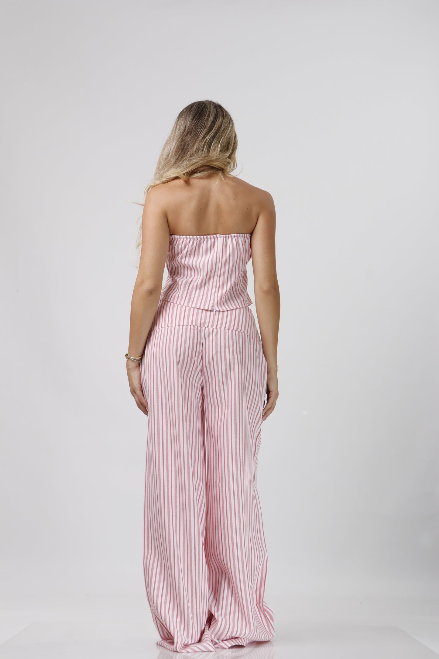 Striped halter set