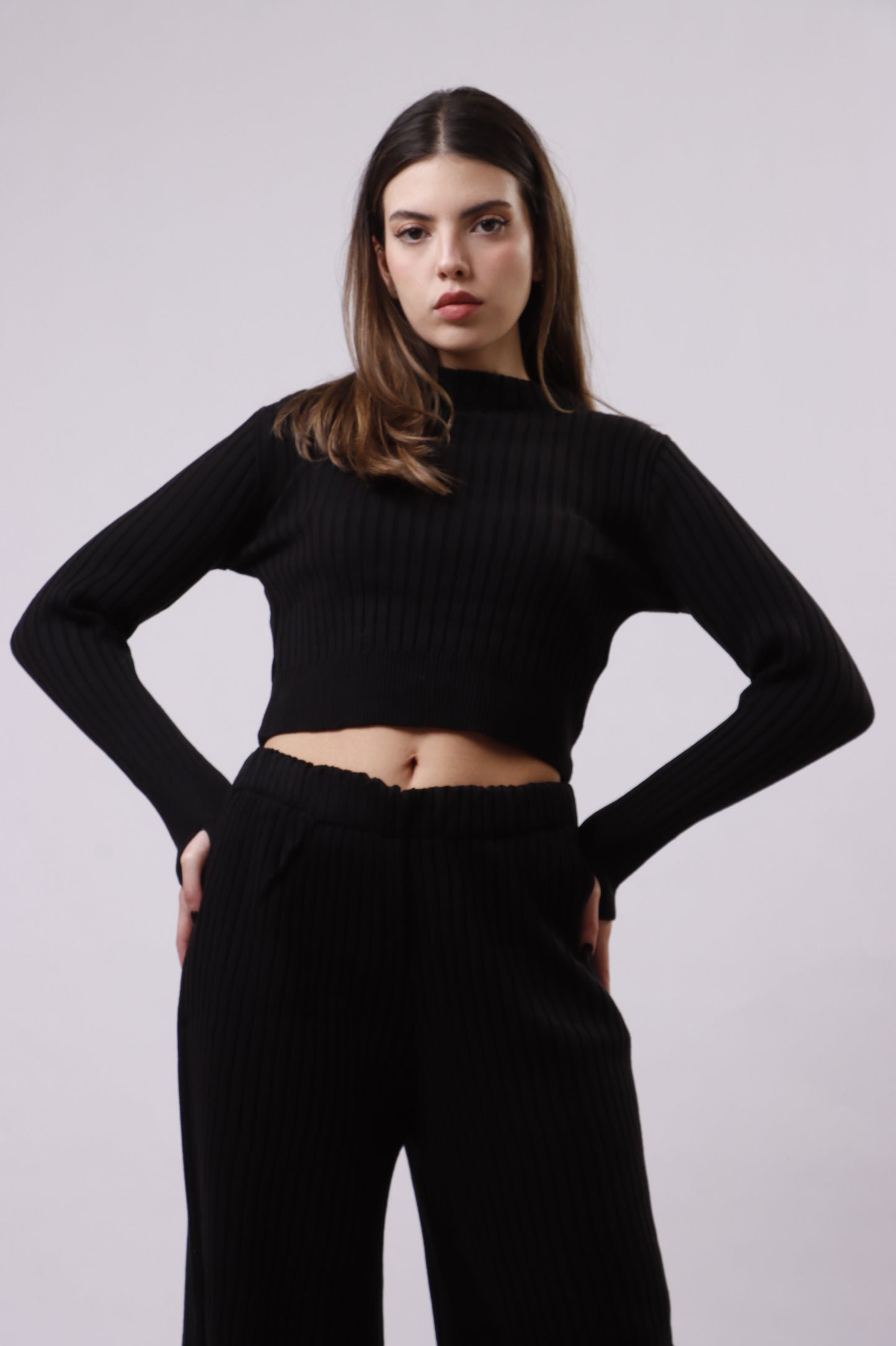 Ribbed wool set