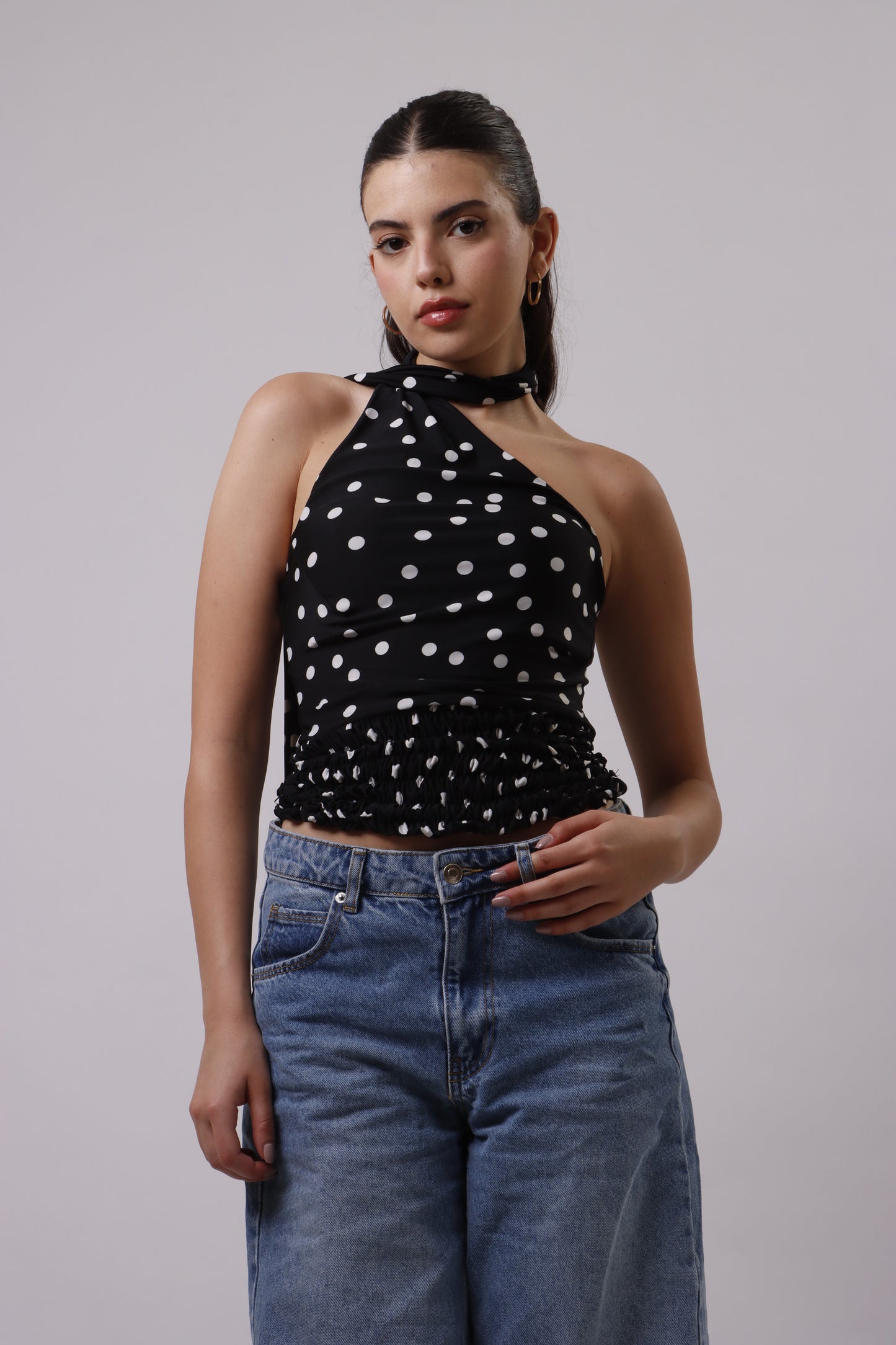 Polka dot top