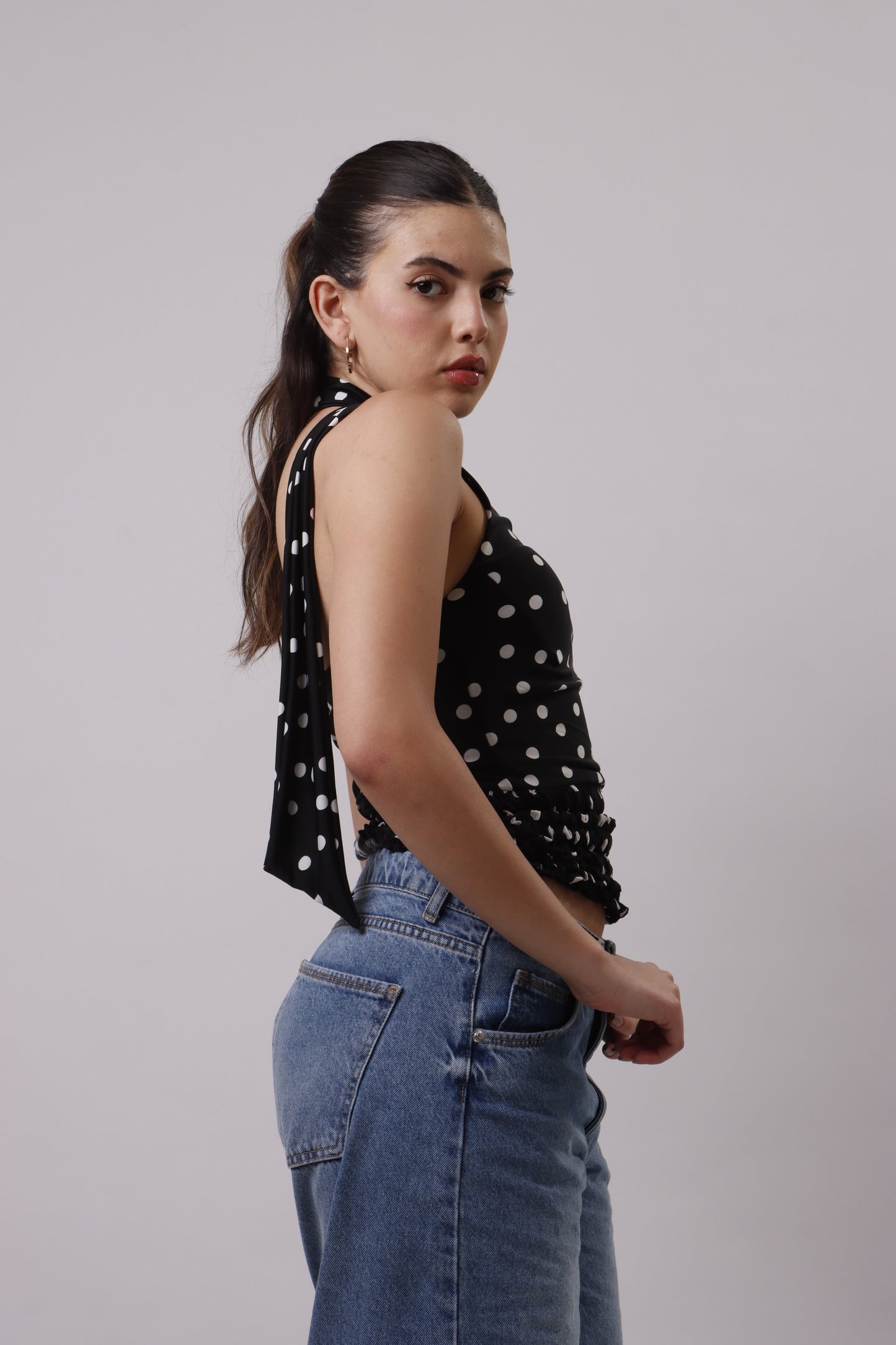 Polka dot top