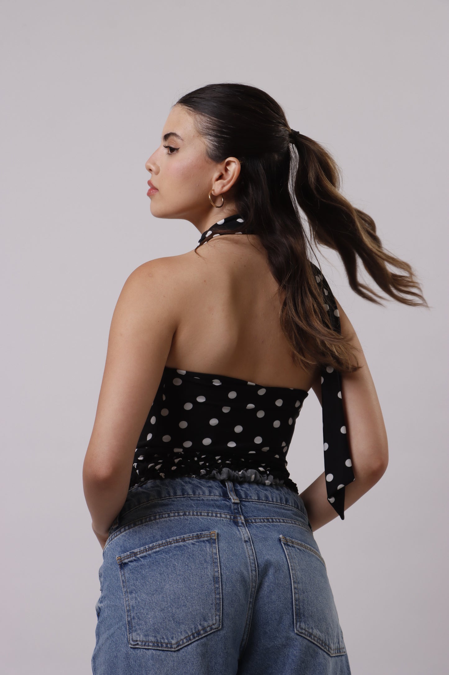 Polka dot top