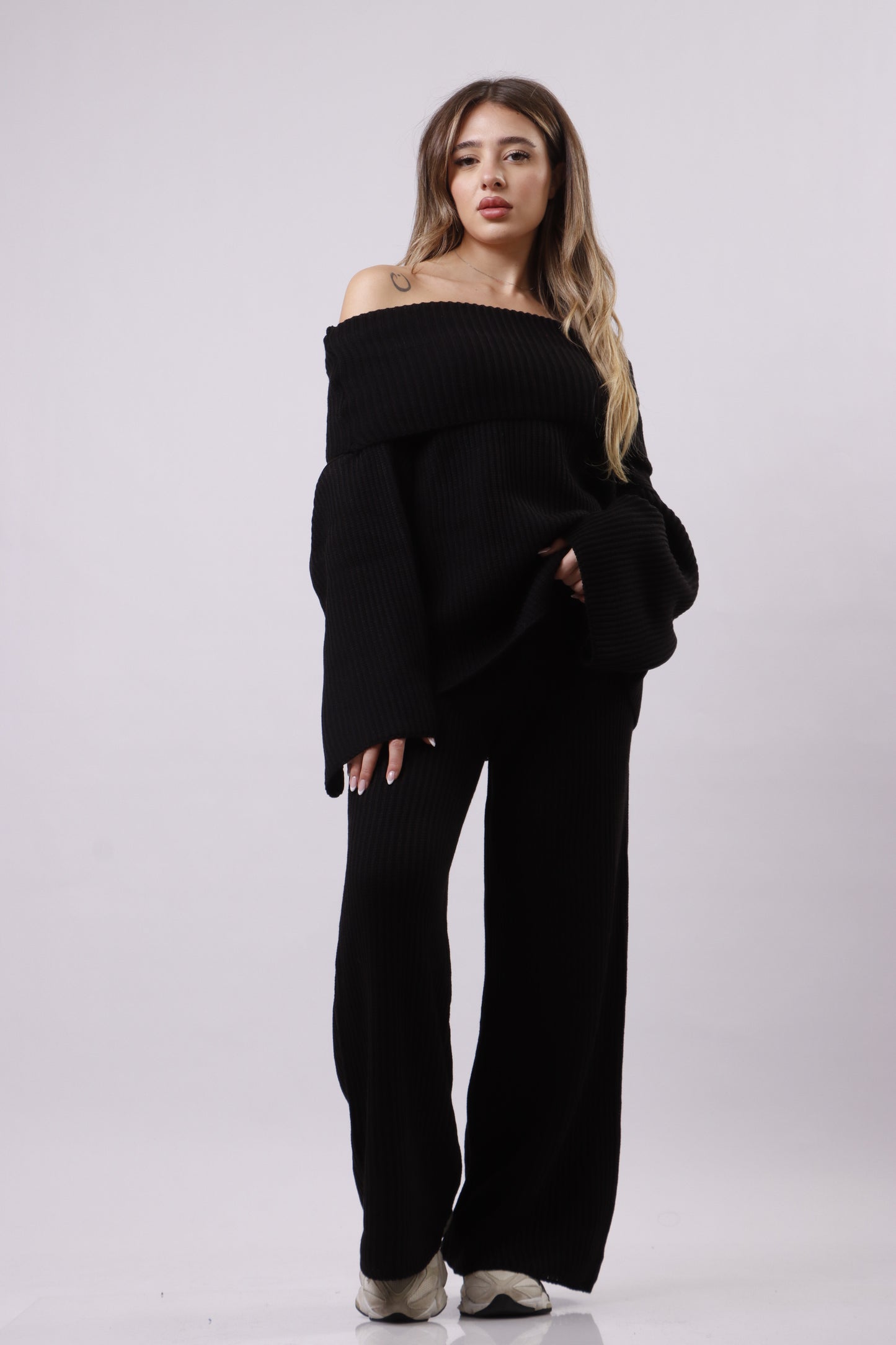Off shoulder wool set