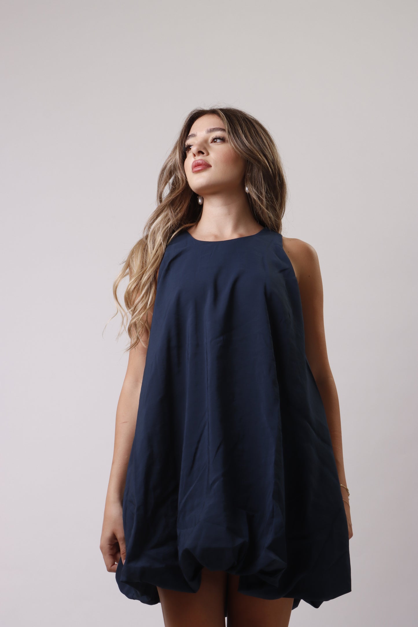 Buff mini dress