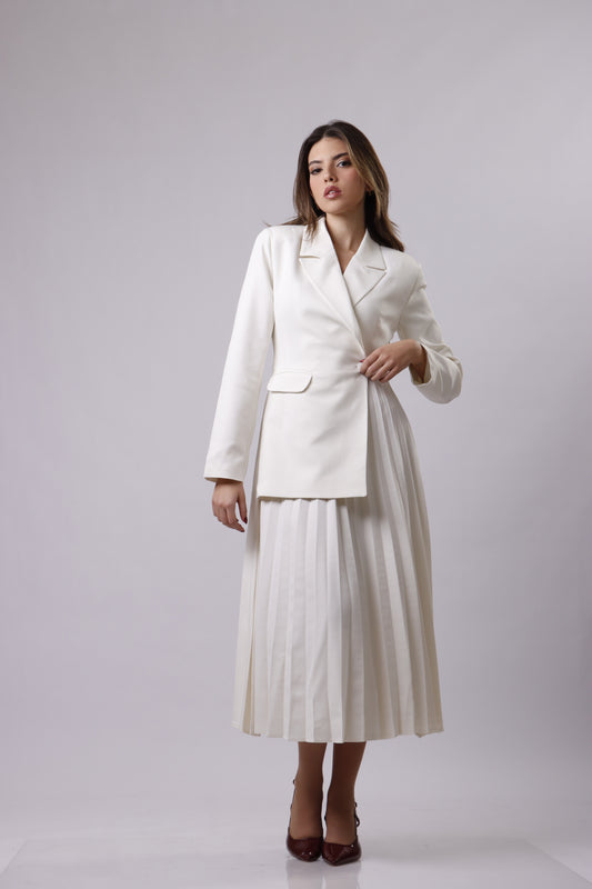 Blazer Pleated Dress
