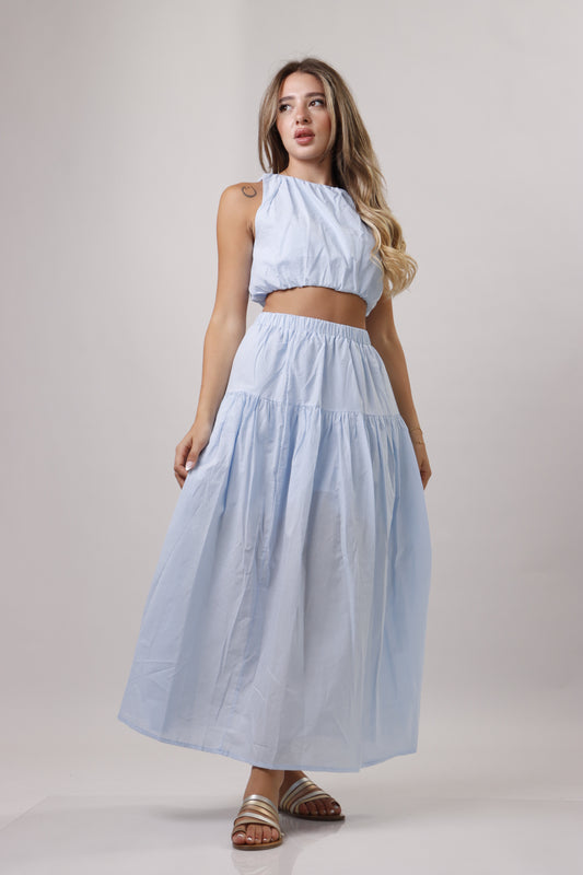 Two piece midi skirt set