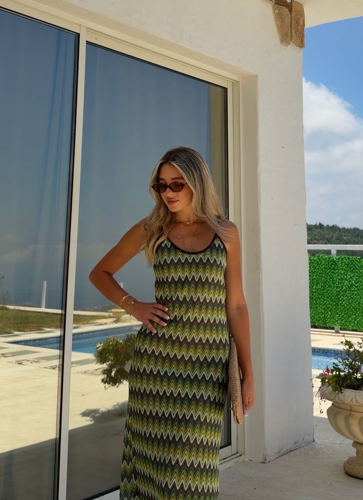 Crochet maxi dress