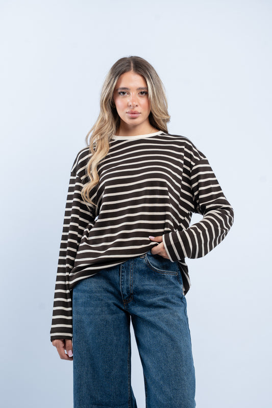 Fine striped top