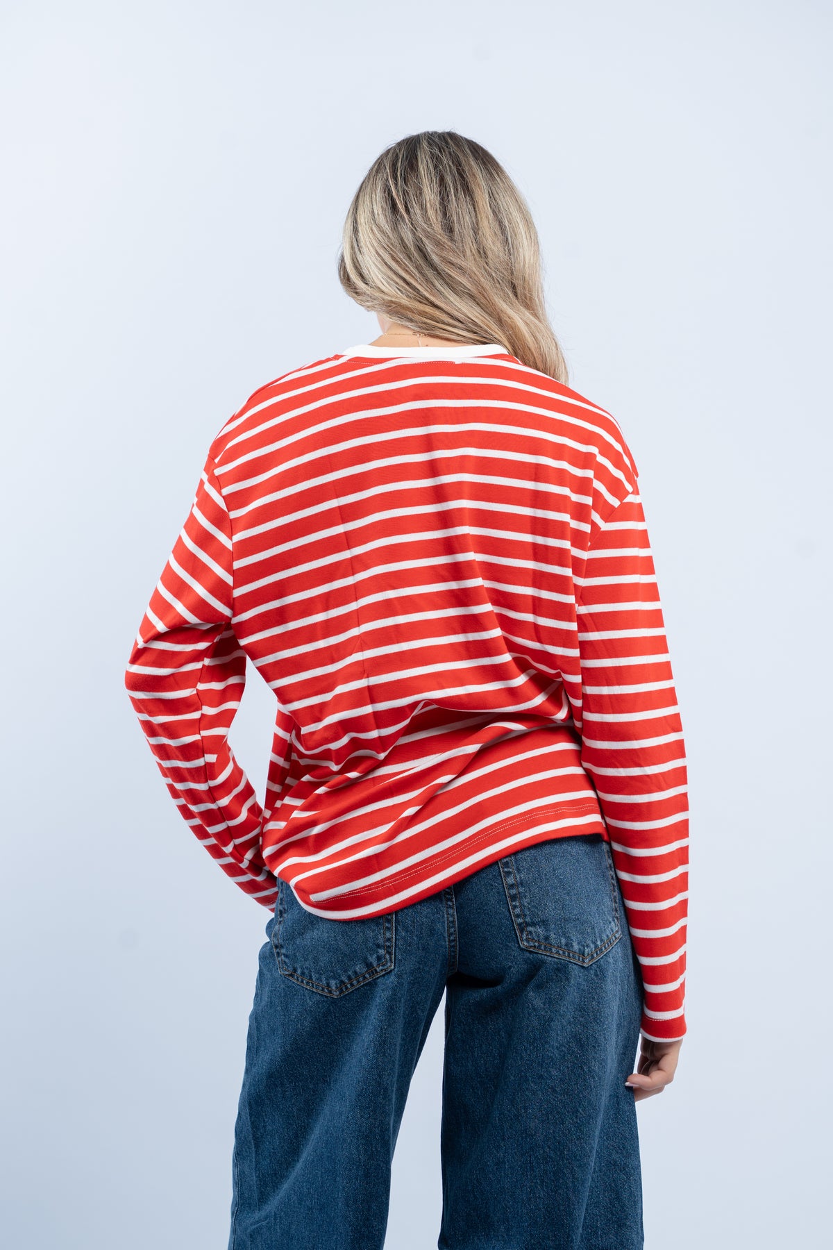 Fine striped top