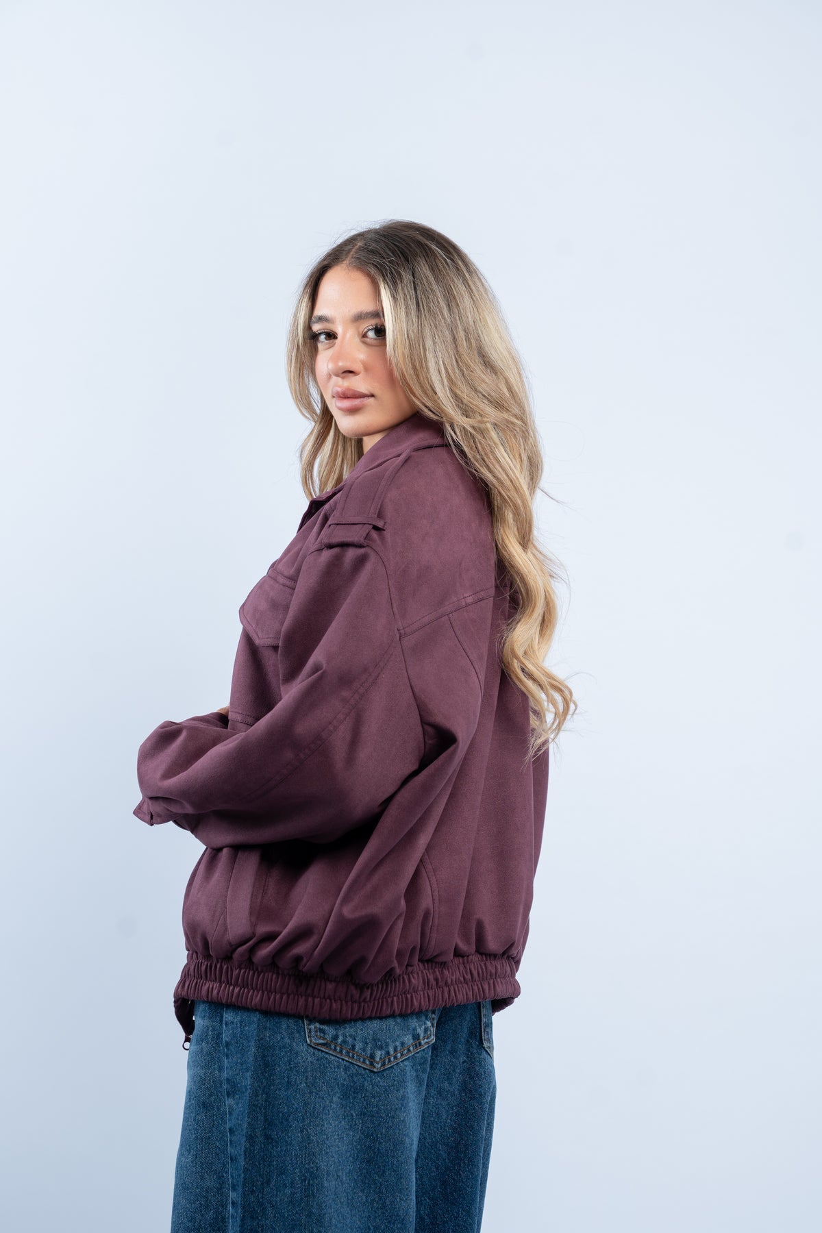 Cargo suede jacket