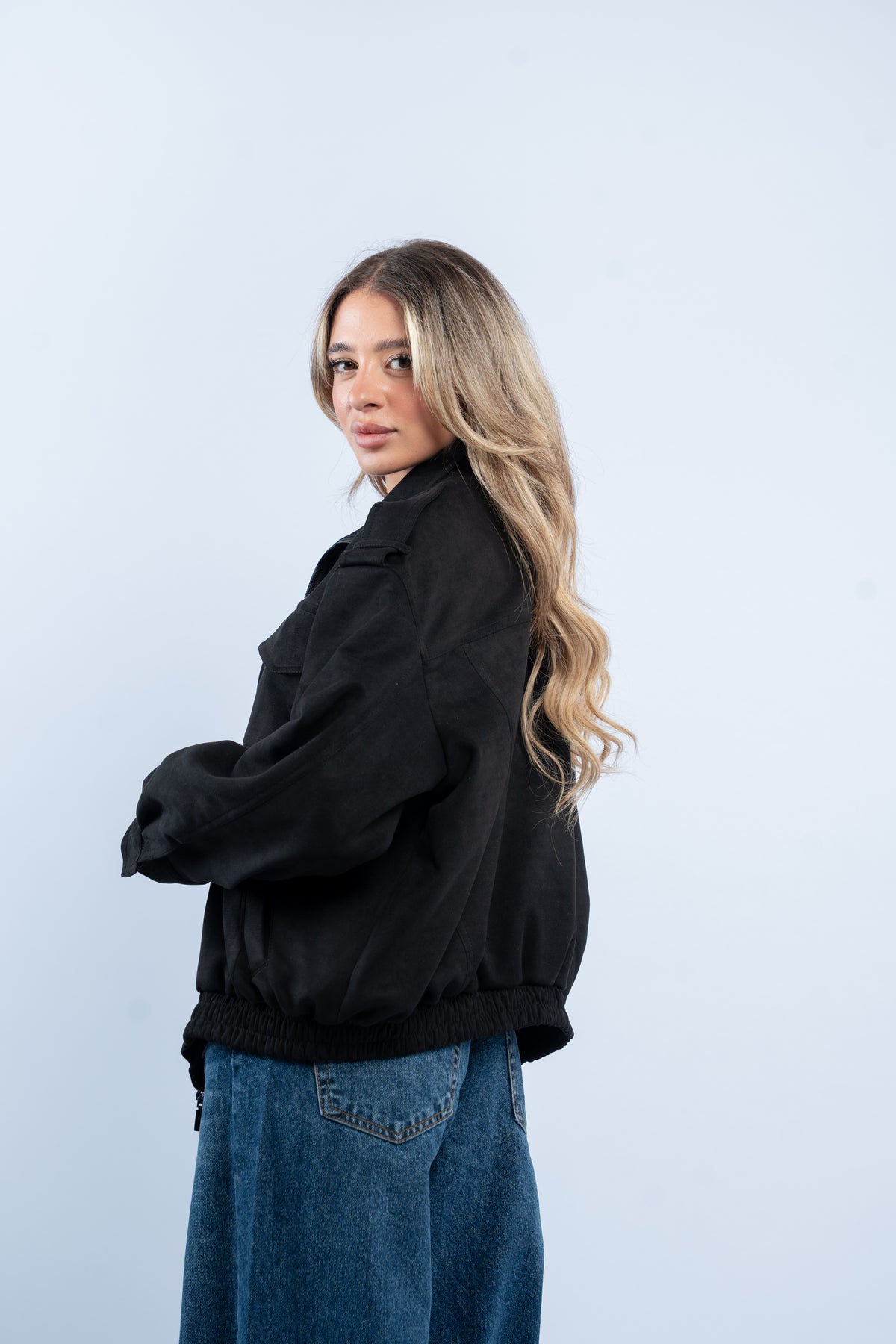 Cargo suede jacket