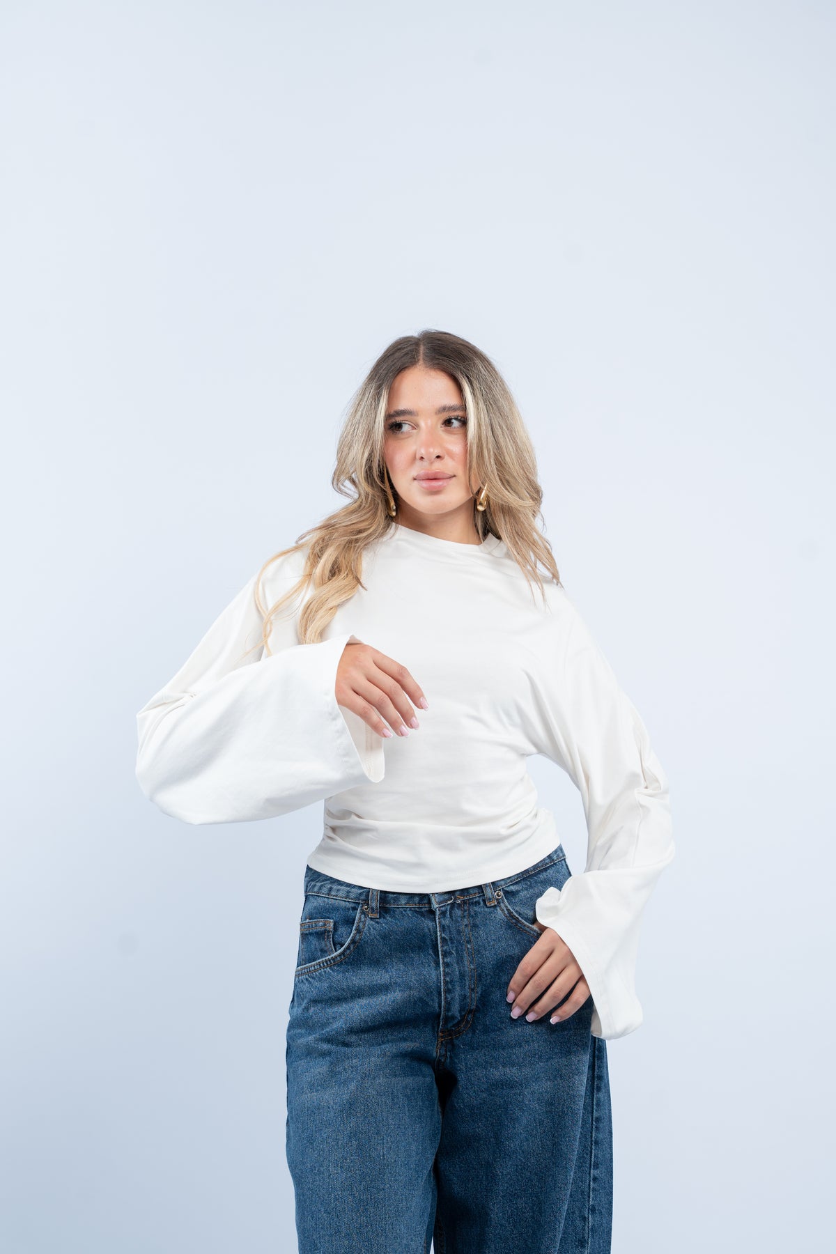 Flared cuff top