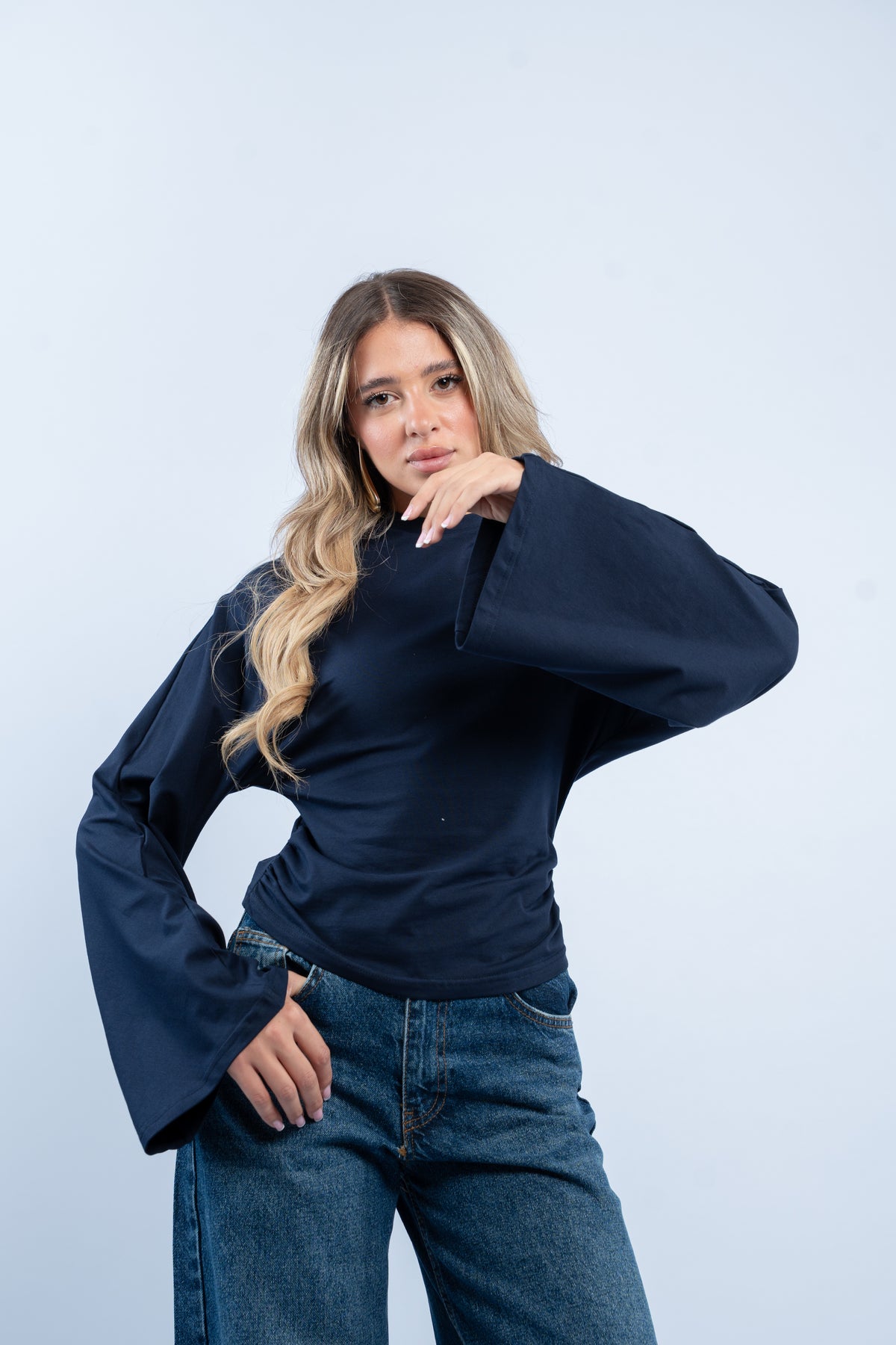 Flared cuff top