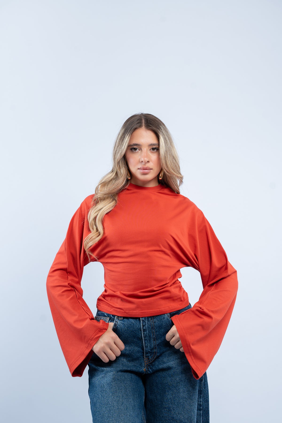 Flared cuff top