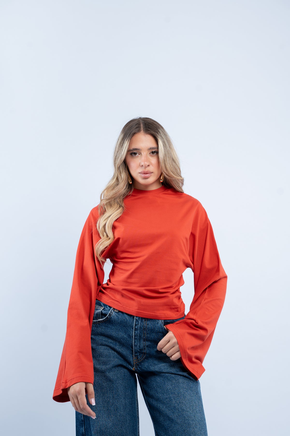 Flared cuff top