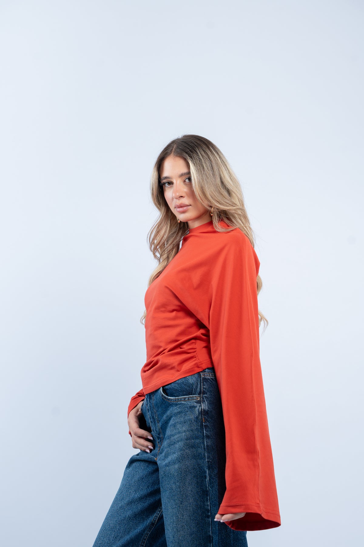 Flared cuff top