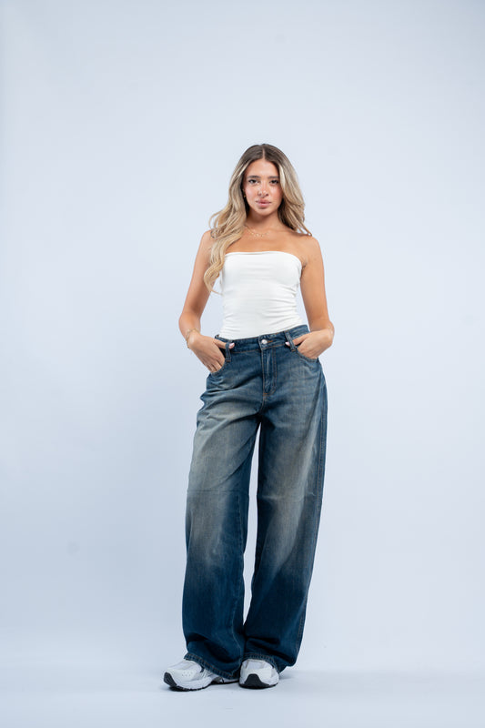 Vintage wash jeans