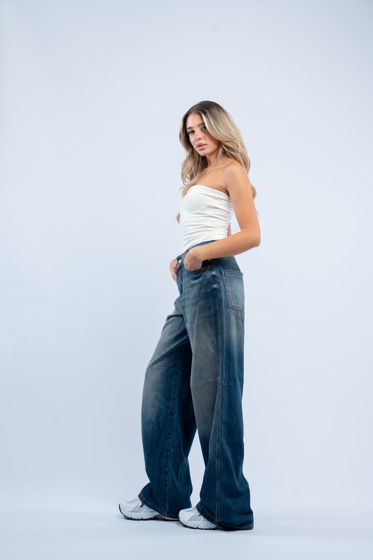 Vintage wash jeans