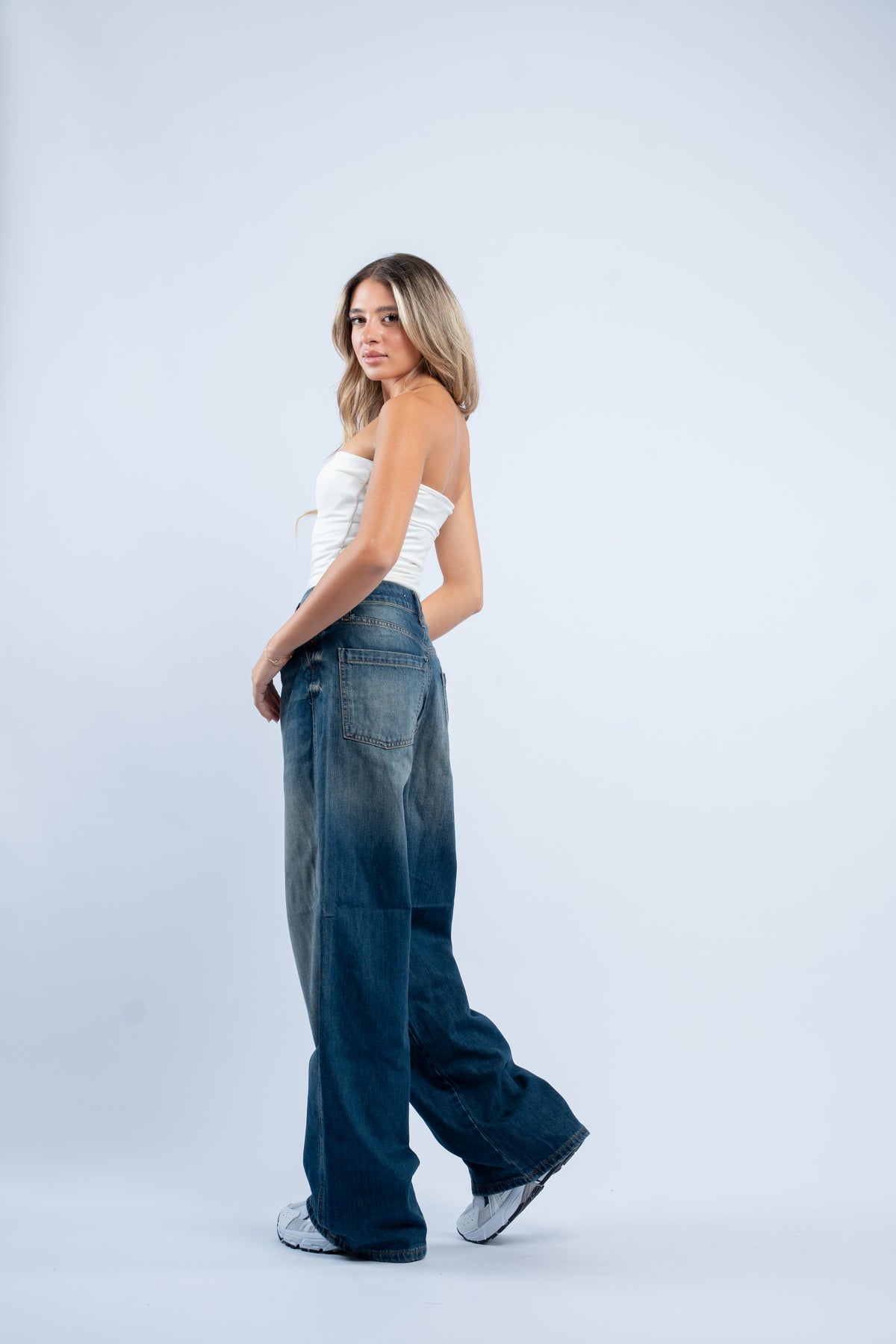 Vintage wash jeans