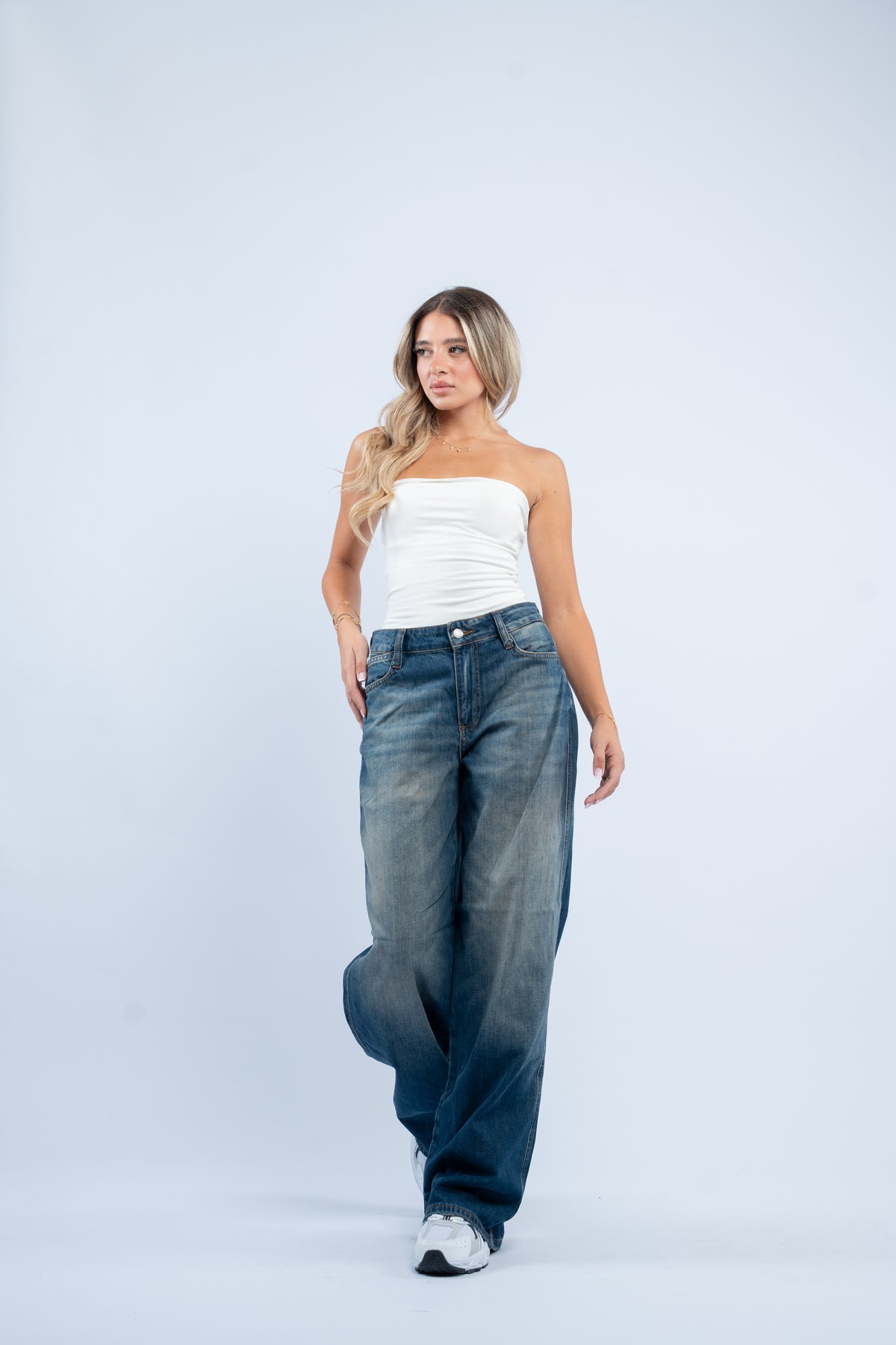 Vintage wash jeans