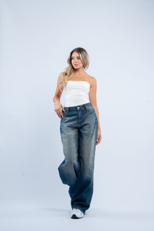 Vintage wash jeans