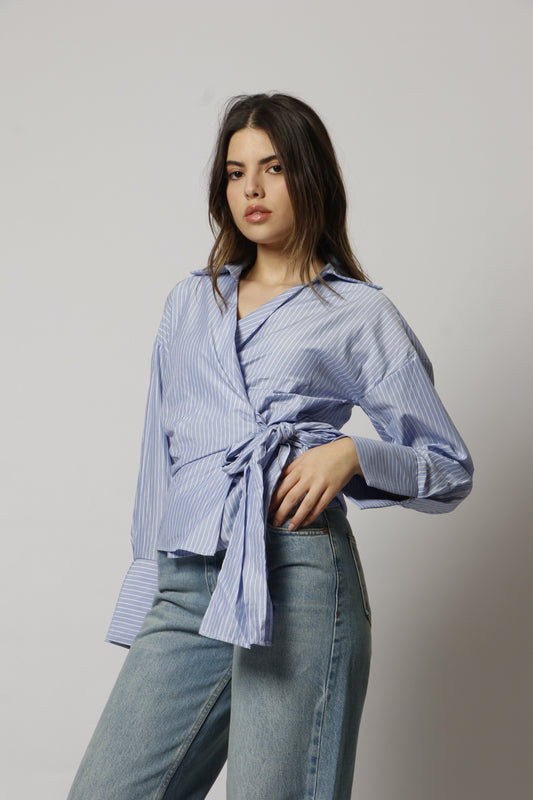 Tie chemise - striped