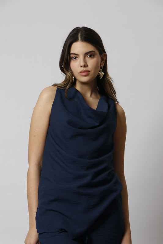 Halter neck linen set