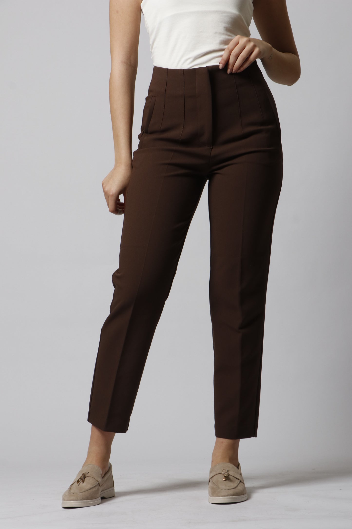 Straight leg trousers