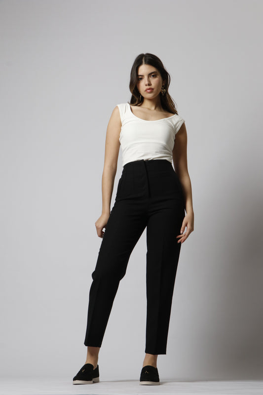 Straight leg trousers