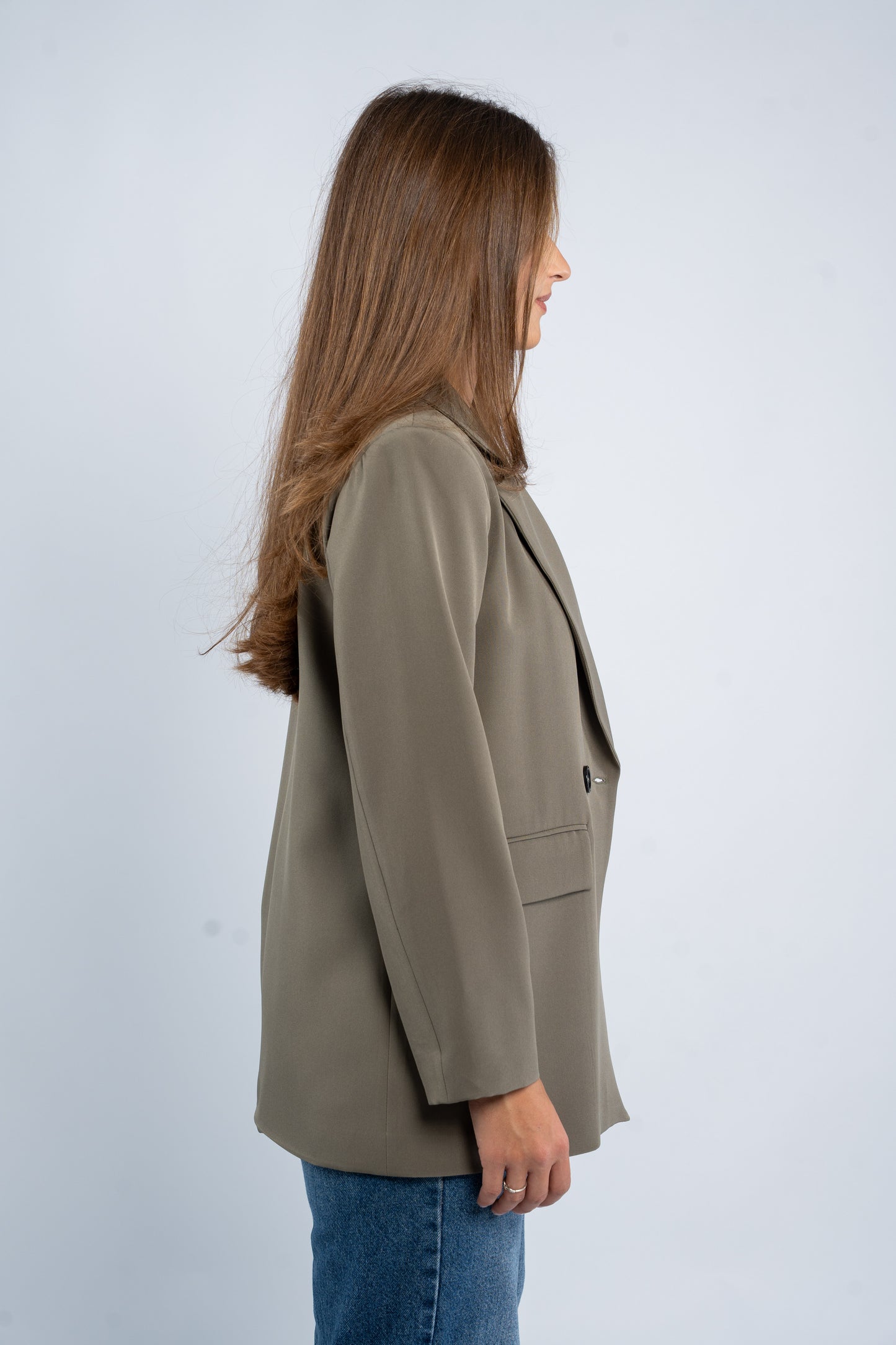 Oversized blazer with buttons