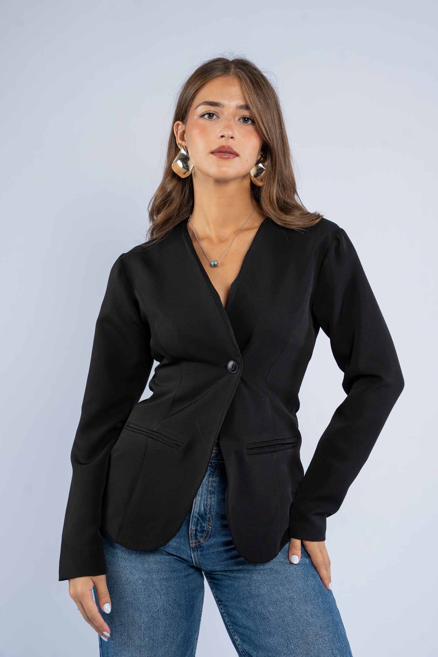 Waist fitted blazer
