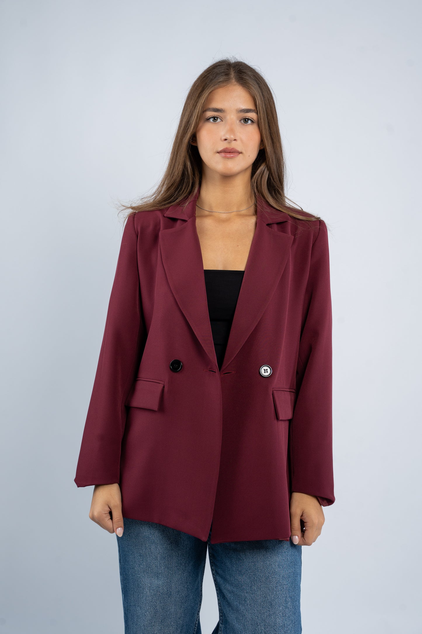 Oversized blazer with buttons