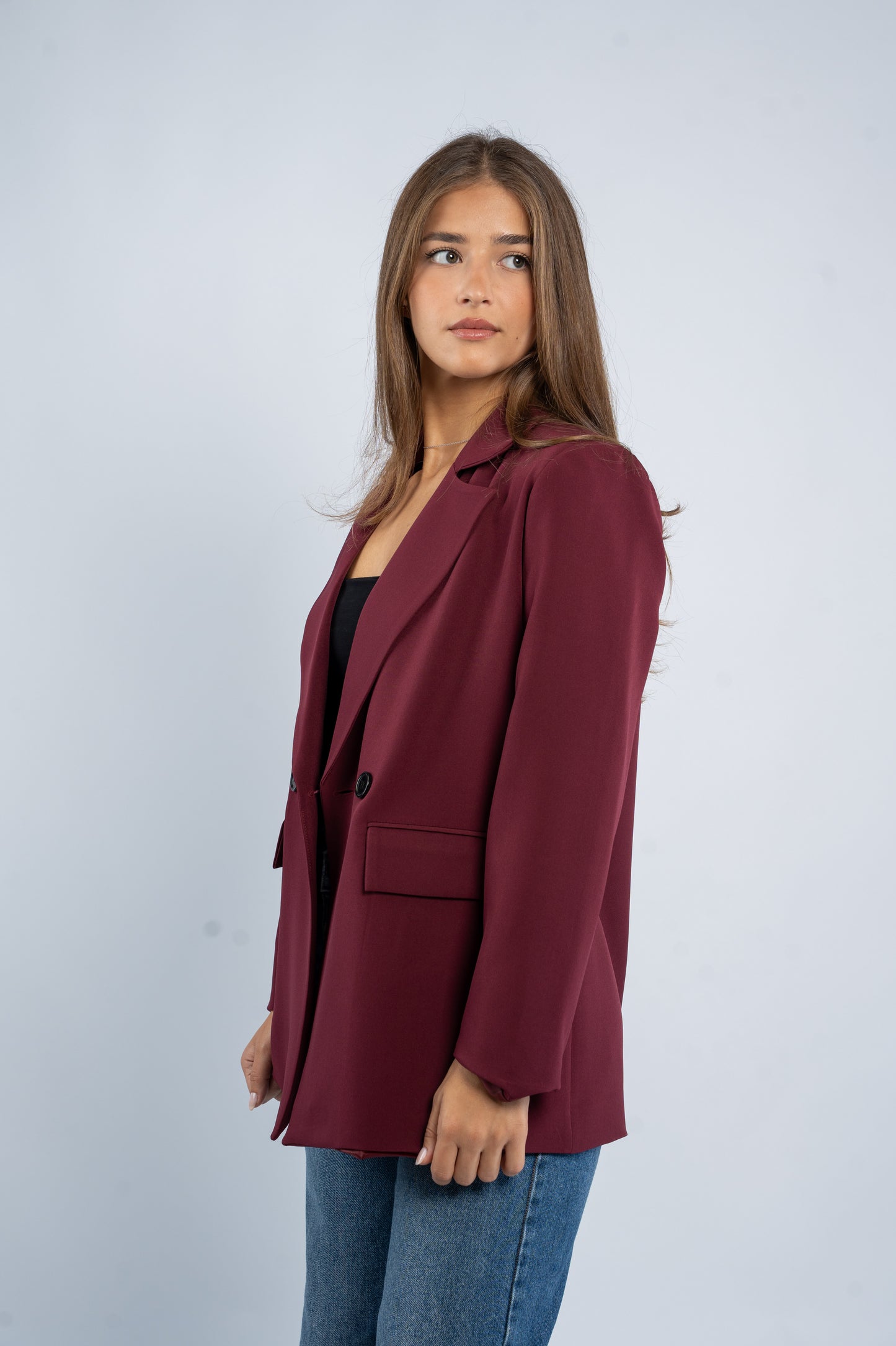 Oversized blazer with buttons