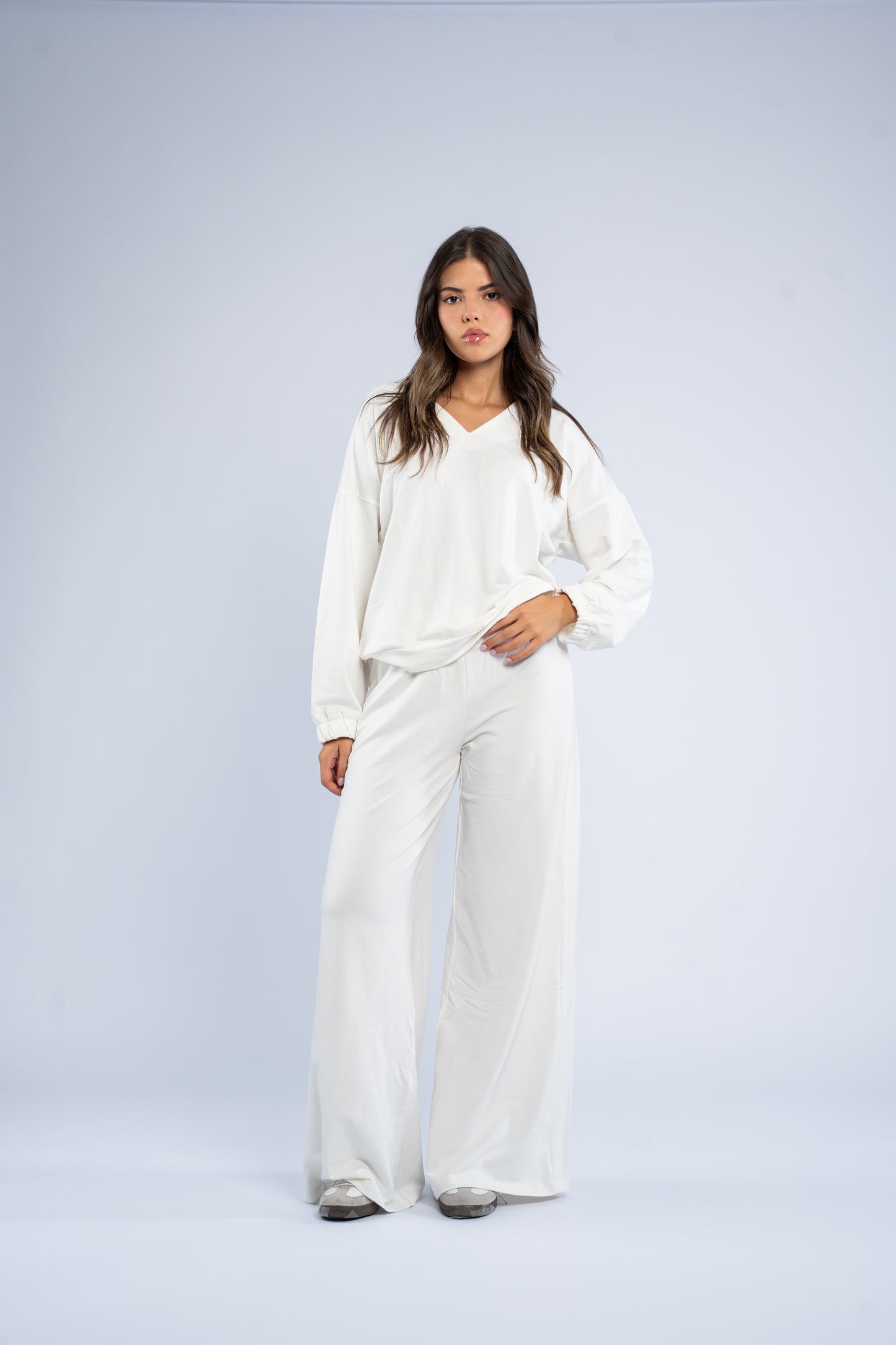 V-neck cotton set