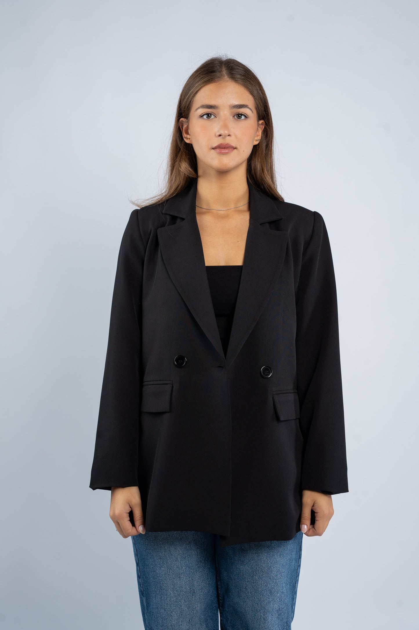 Oversized blazer with buttons