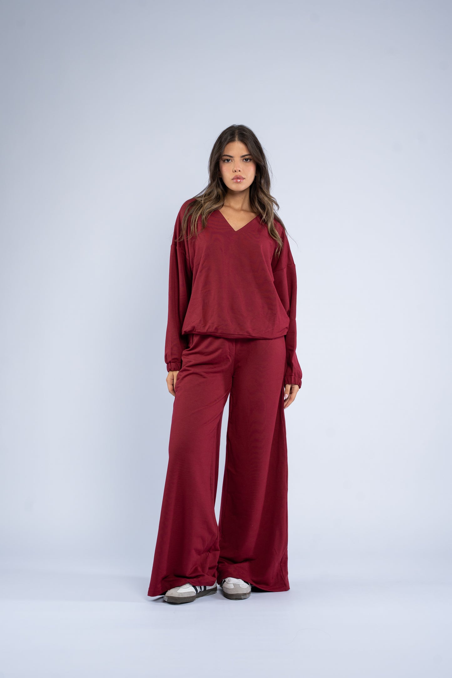 V-neck cotton set