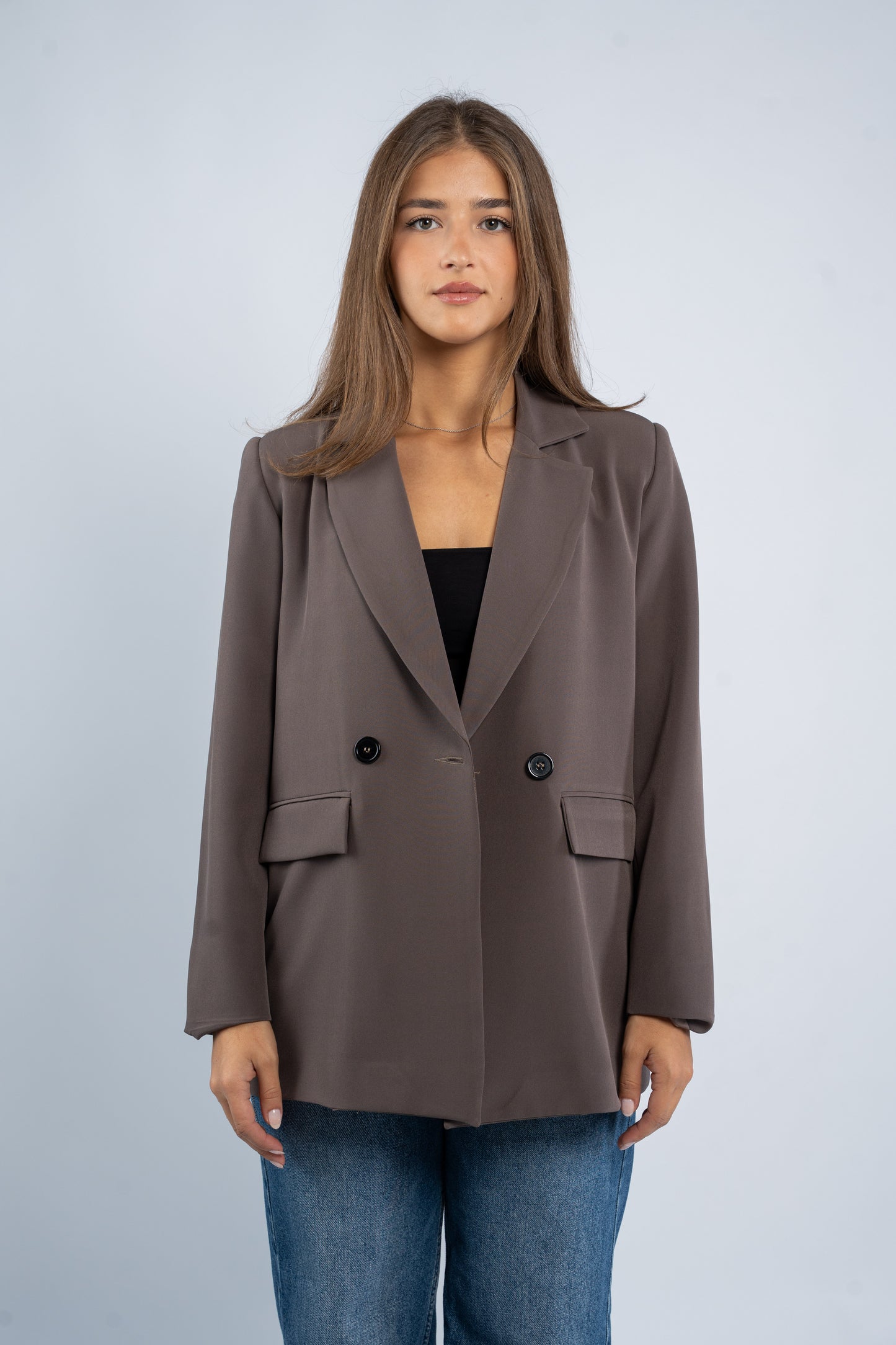 Oversized blazer with buttons