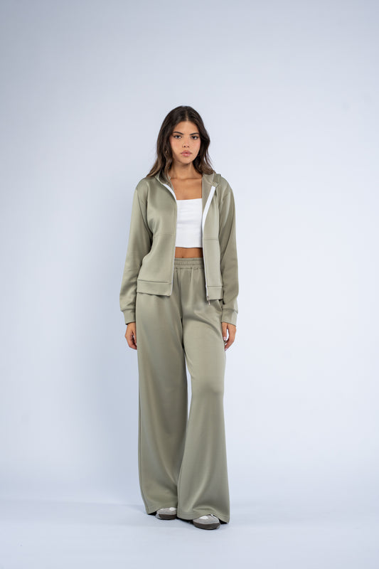 Waist fitted ponte jacket set