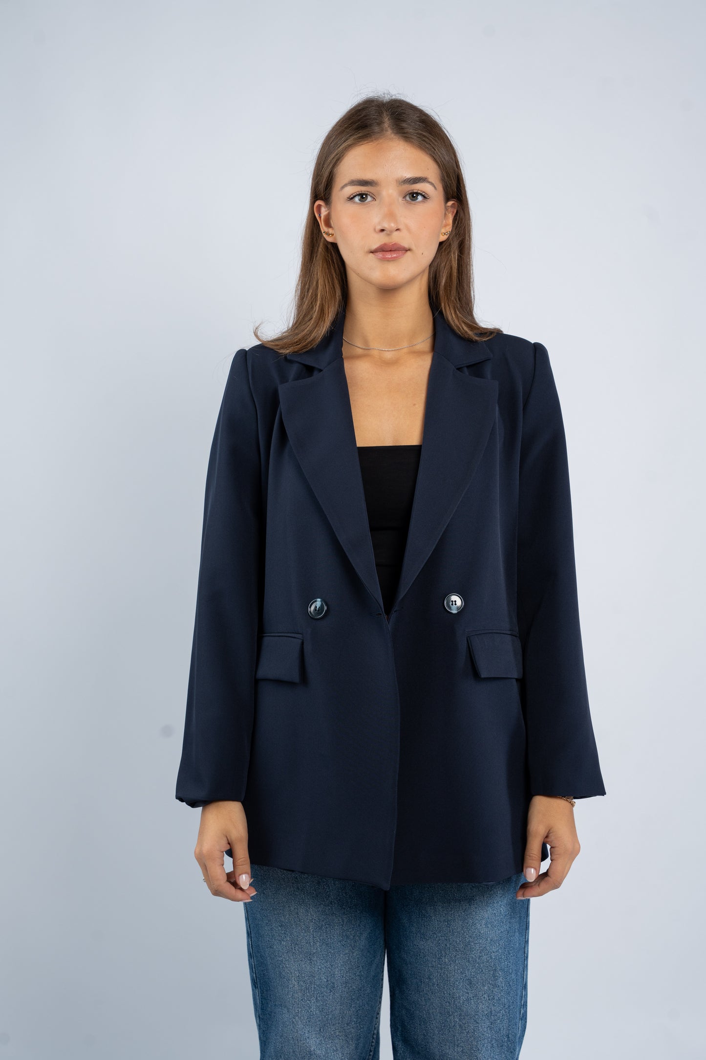 Oversized blazer with buttons