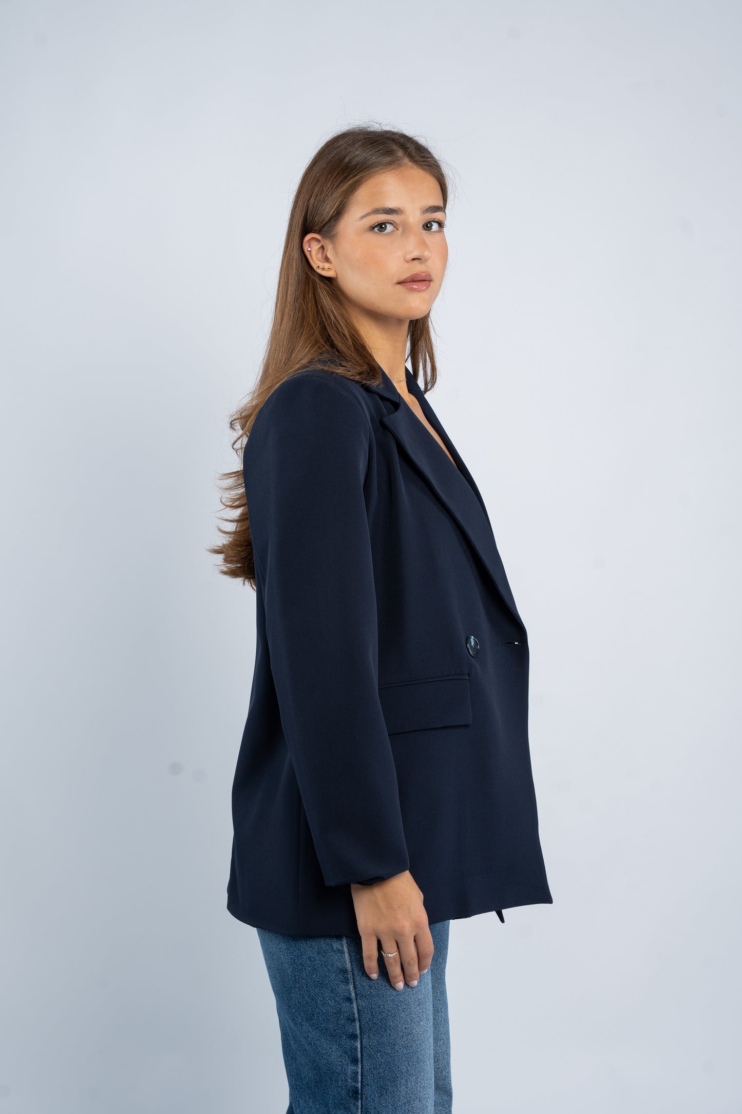 Oversized blazer with buttons