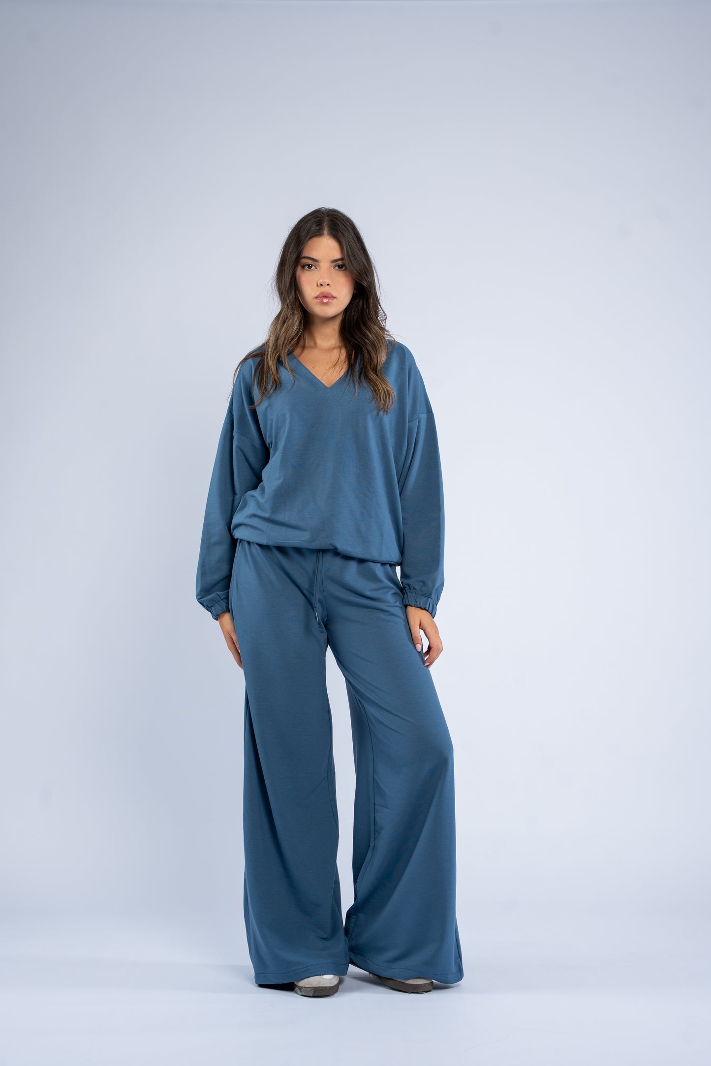 V-neck cotton set