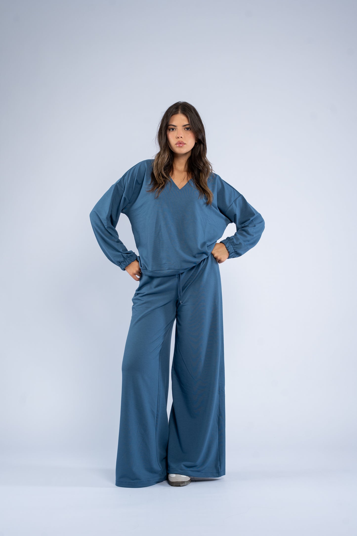 V-neck cotton set
