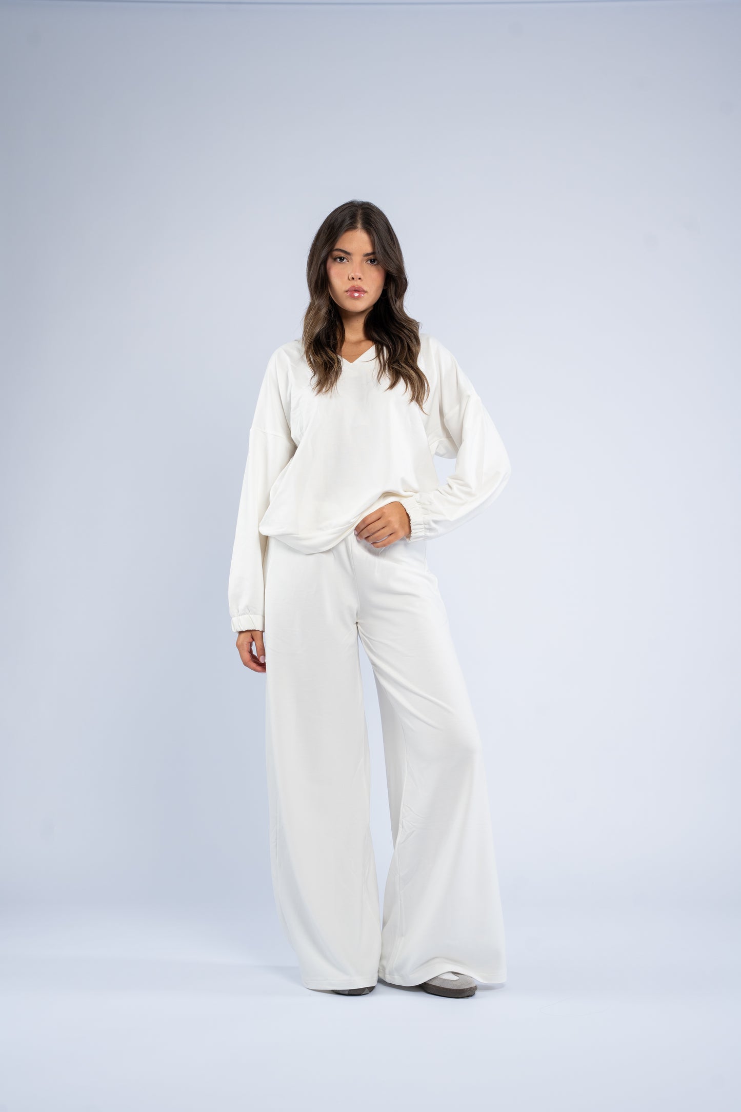 V-neck cotton set
