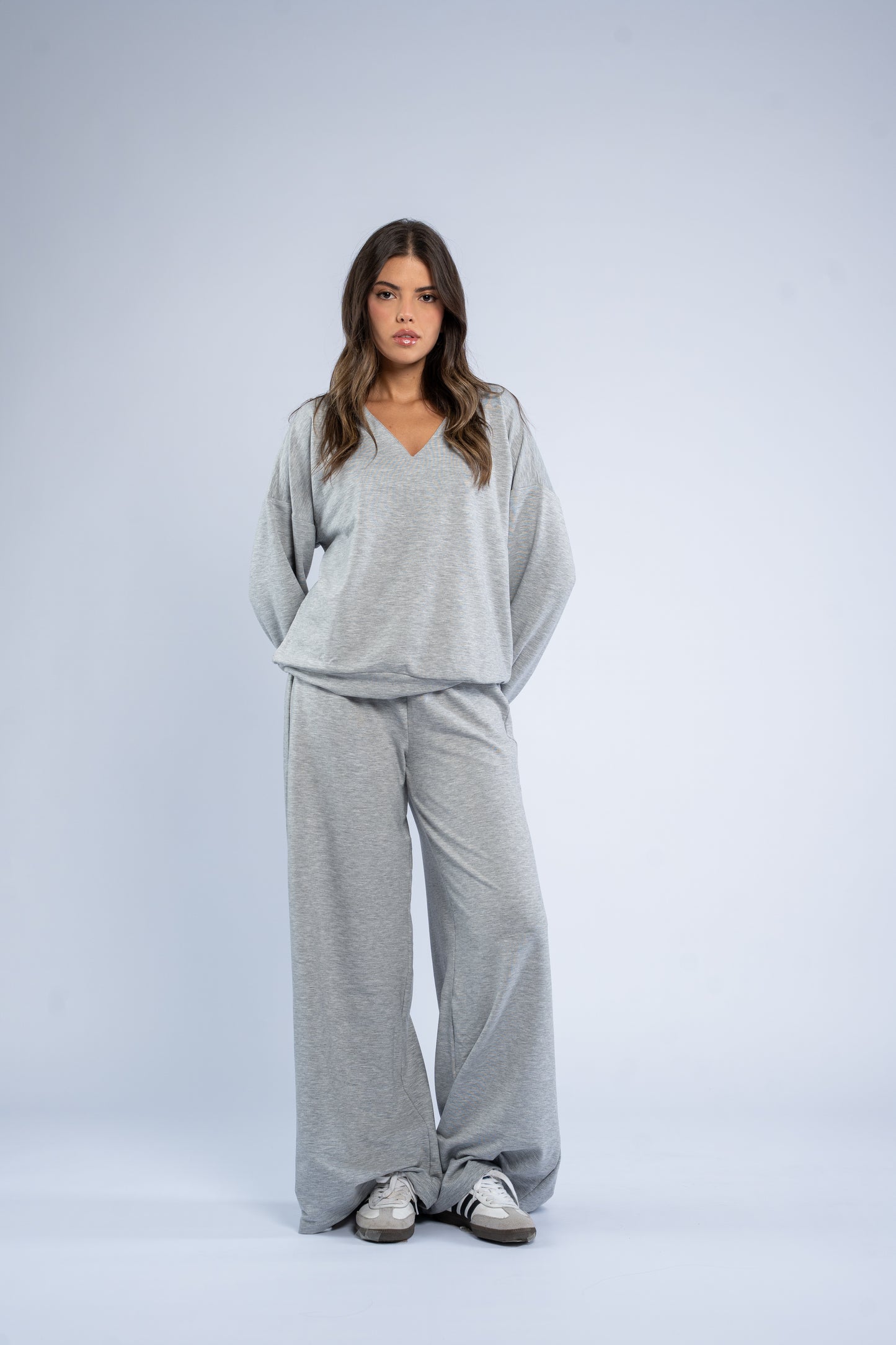 V-neck cotton set