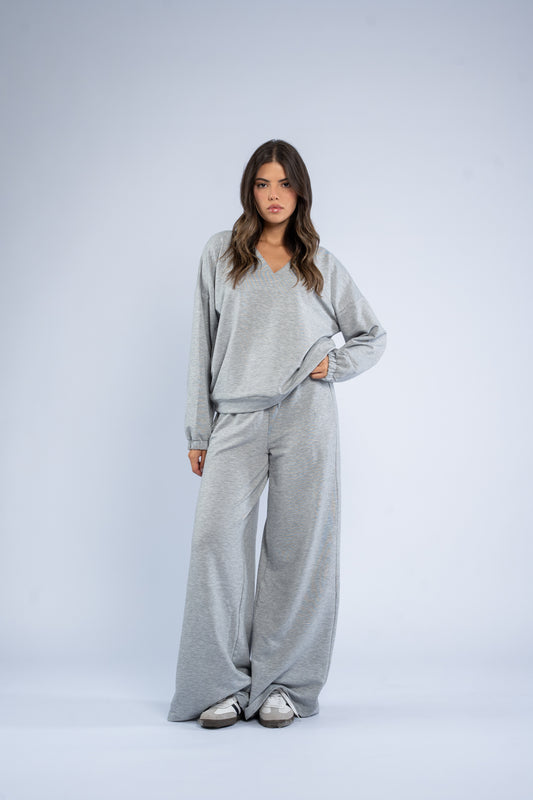V-neck cotton set
