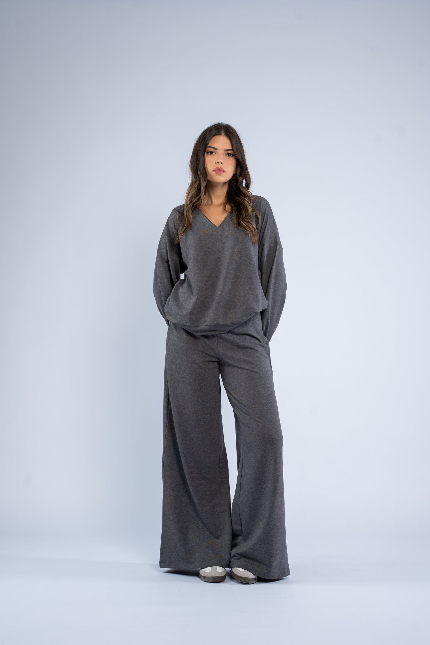 V-neck cotton set