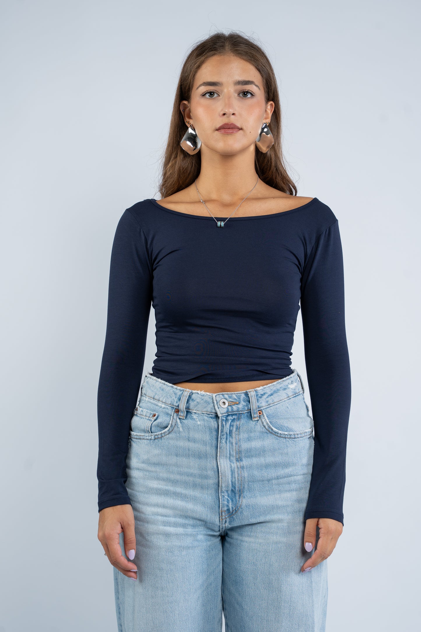Round neck top